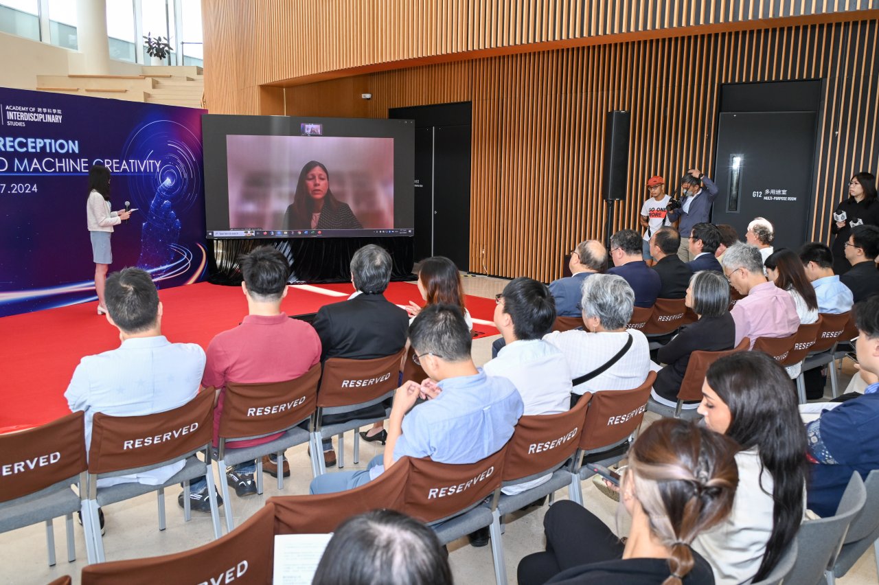 Representative from Bard College meeting the audience in remote