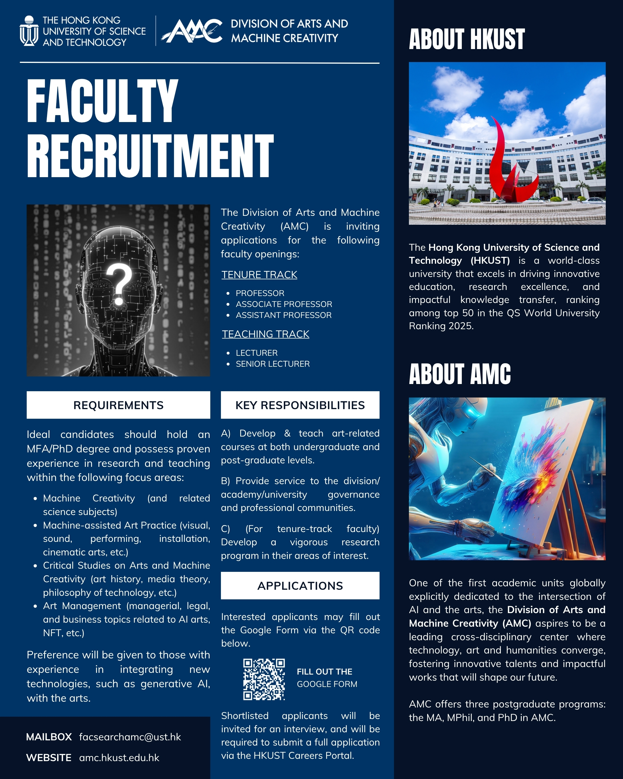 AMC faculty opening leaflet